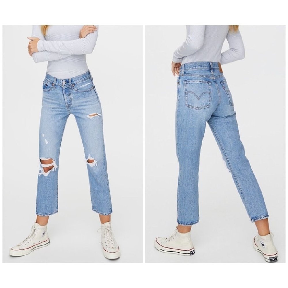 LEVI’S | Wedgie Icon Straight Jeans Premium Light Wash Authentically Yours 25